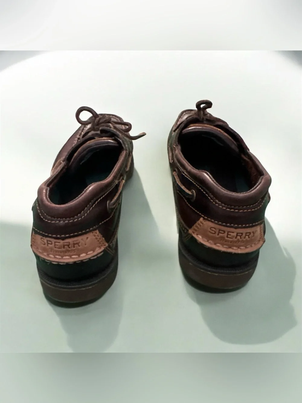 Sperry Men's Dark Brown Leather Boat Shoes